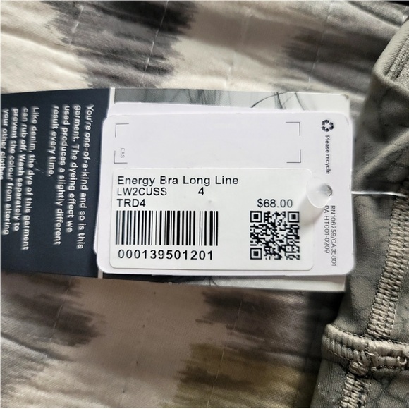 NWT Lululemon Energy Long Line Sports Bra 4 - Picture 3 of 3